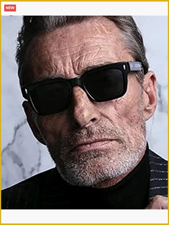 Trendy Chunky Rectangle Square Frame Unisex Sunglasses UV400 main image 6